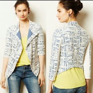 {Anthro} THE ADDISON STORY Indigo Rinse Blazer L